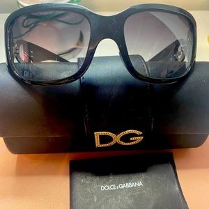Dolce & Gabanna jeweled logo sunglasses